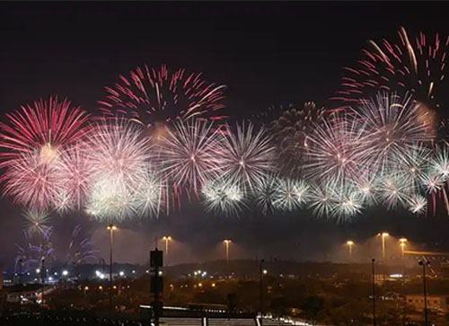 阿克陶县焰火晚会